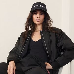ATHLETA Icon Black Trucker Hat